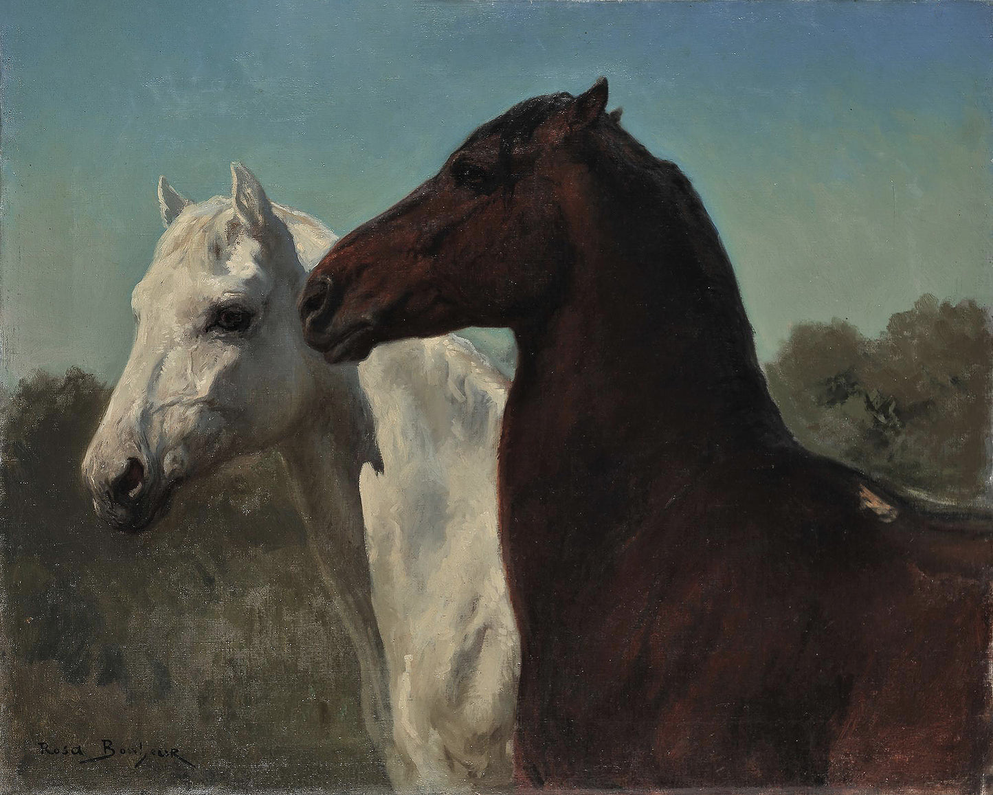 Two Horses - Rosa Bonheur