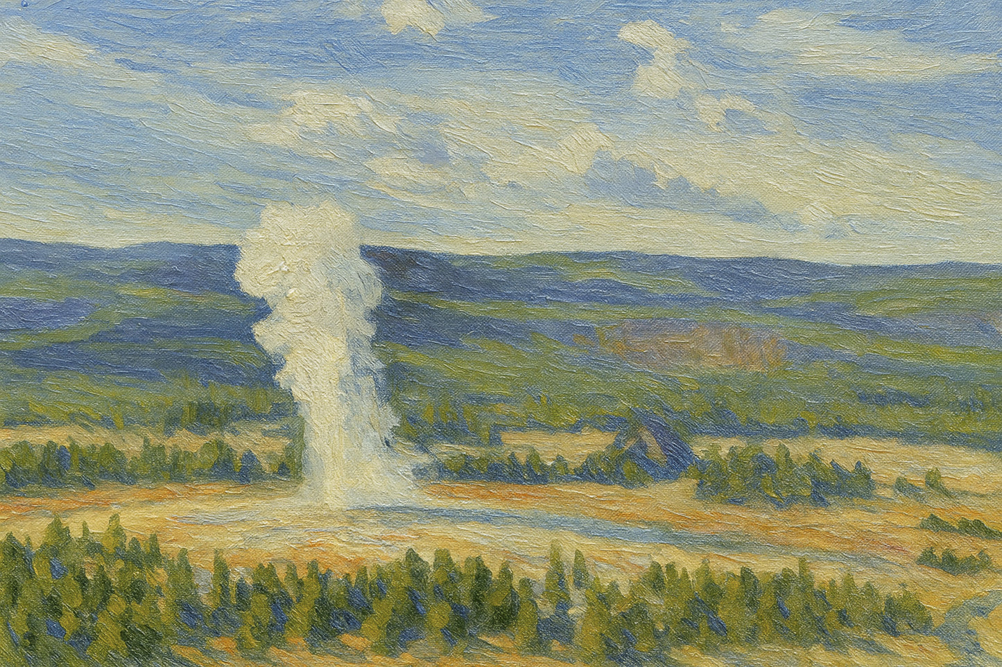 Yellowstone - High Above Old Faithful