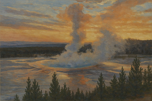 The Grand Prismatic at Sunset