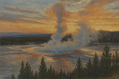 Grand Prismatic at Sunset